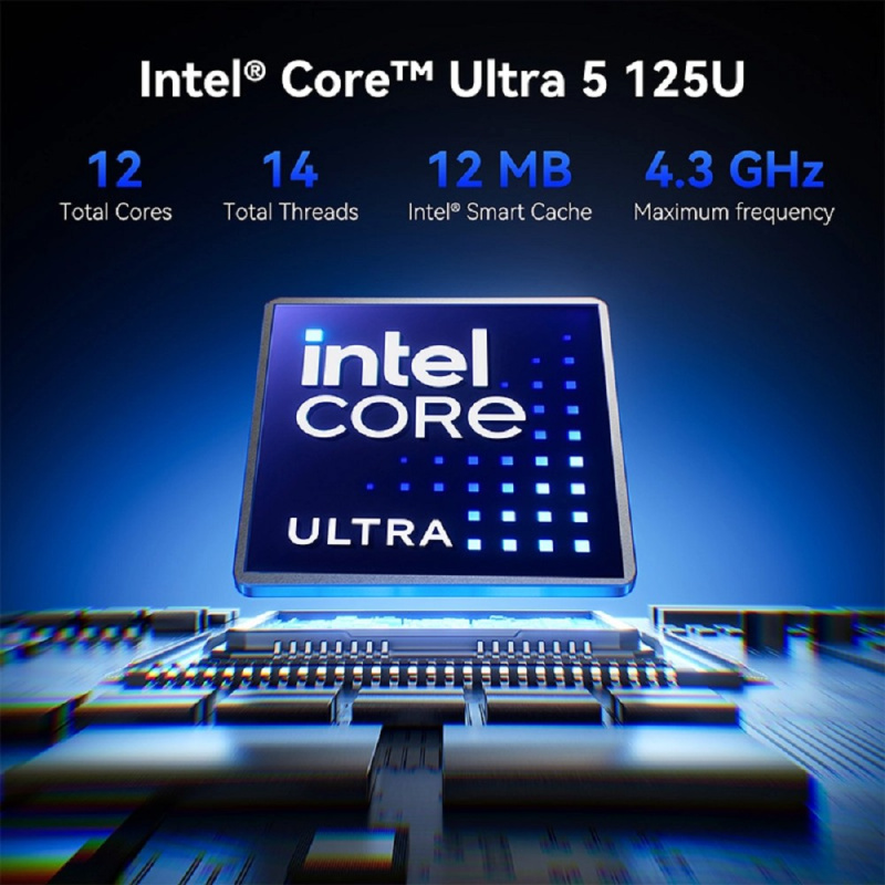 Фото  GEEKOM GMIT12U5125U-16512-EU Мини ПК IT12, GMIT12U5125U-16512-EU, Intel U5-125U 16GB+512GB, WIN11 Pro