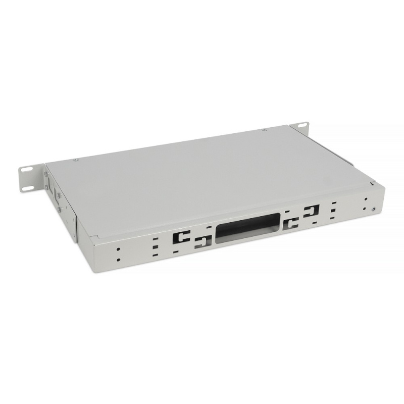 Фото  Cabeus FO-CS-19-3FP-GY Кросс бокс оптический 19" 1U на 3 адаптерные панели, цвет серый