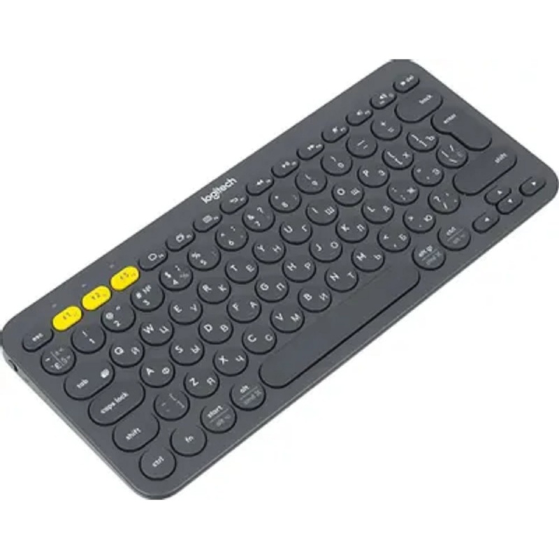 Фото  920-007584 Logitech Клавиатура K380 Dark Grey Wireless Bluetooth RTL, Multi-Device