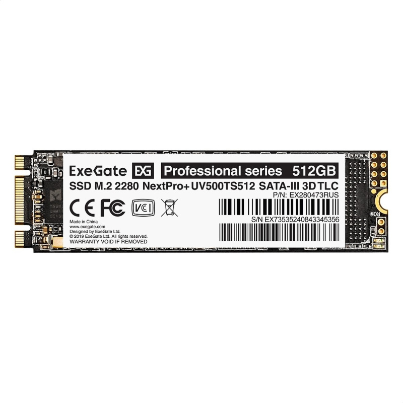 Фото  ExeGate SSD M.2 512GB Next Pro+ Series EX280473RUS