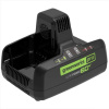 Greenworks Быстрое зарядное устройство для двух аккумуляторов G60DC10  60V  10А [2954407]