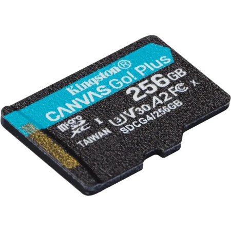 Фото  Micro SecureDigital 256GB Kingston SDCG4/256GBSP Canvas Go! Plus V10 A2 w/o adapter