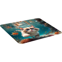 Фото  Коврик для мыши Cactus Fish Cat рисунок 300x250x3мм (CS-MPC-D15M)