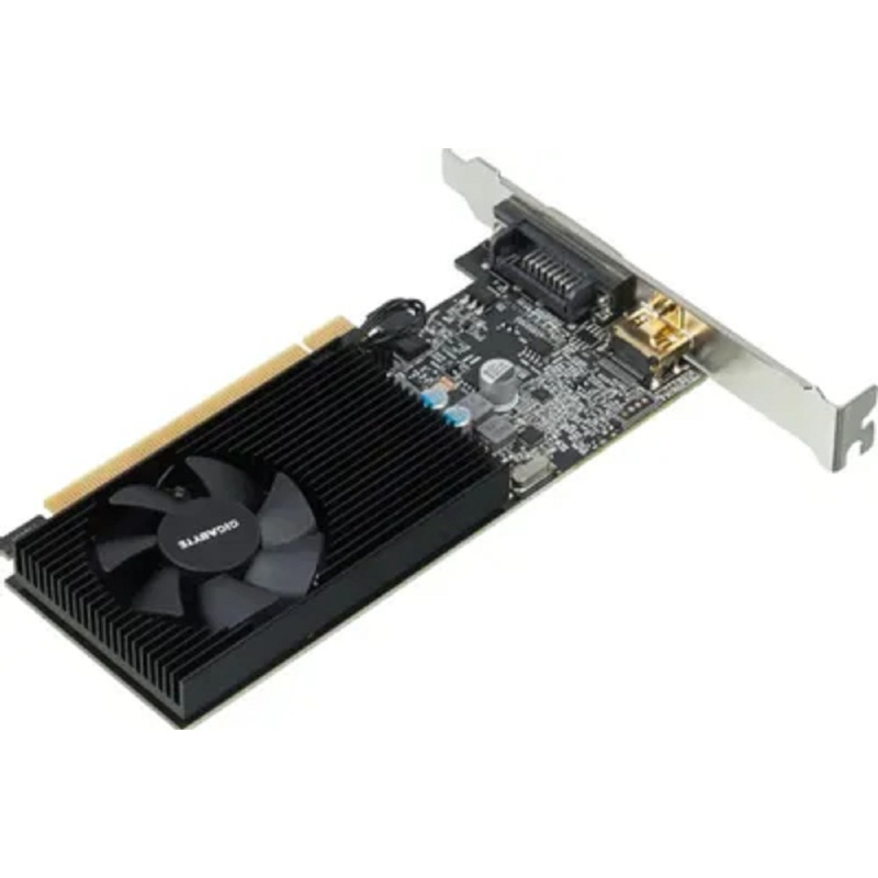 Фото  Gigabyte GV-N1030D4-2GL RTL (V1.0) {nVidia GeForce GT 1030 2048Mb 64bit DDR4 1177/2100 DVIx1/HDMIx1/HDCP low profile}