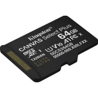 Фото  Micro SecureDigital 64GB Kingston Canvas Select Plus Gen3 100MB/s A1, без адаптера