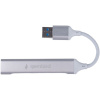 Фото  Gembird Разветвитель USB3.0/2.0, USB3.0, 3xUSB2.0, кабель USB 10см, серебристый металл, пакет (UHB-C206)