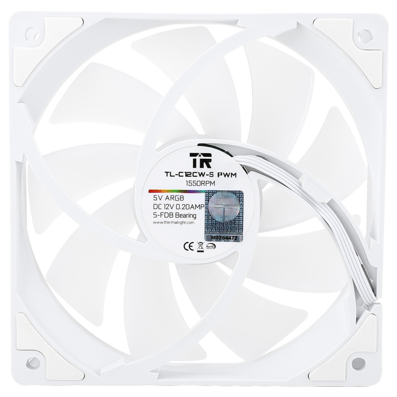 Фото  Thermalright Вентилятор TL-C12CW-S / ARGB / 120mm PWM / TRTLC12CWS