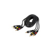 Фото  Rexant (17-0212) Шнур 3RCA Plug - 3RCA Plug  1.5М  (GOLD)