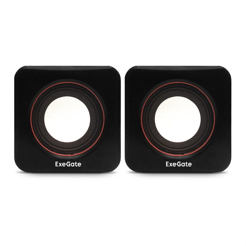 Фото  Exegate EX287050RUS Акустическая система 2.0 ExeGate Disco 160 (питание USB, 2х3Вт (6Вт RMS), 100-20000Гц, черный)