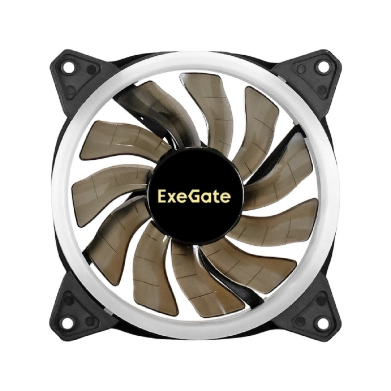 Фото  Exegate EX295973RUS Вентилятор 12В DC с подсветкой ExeGate EX12025H6PSR-PWM.ARGB (120x120x25 мм, Hydraulic bearing (гидродинамический), 6pin, 1200RPM,