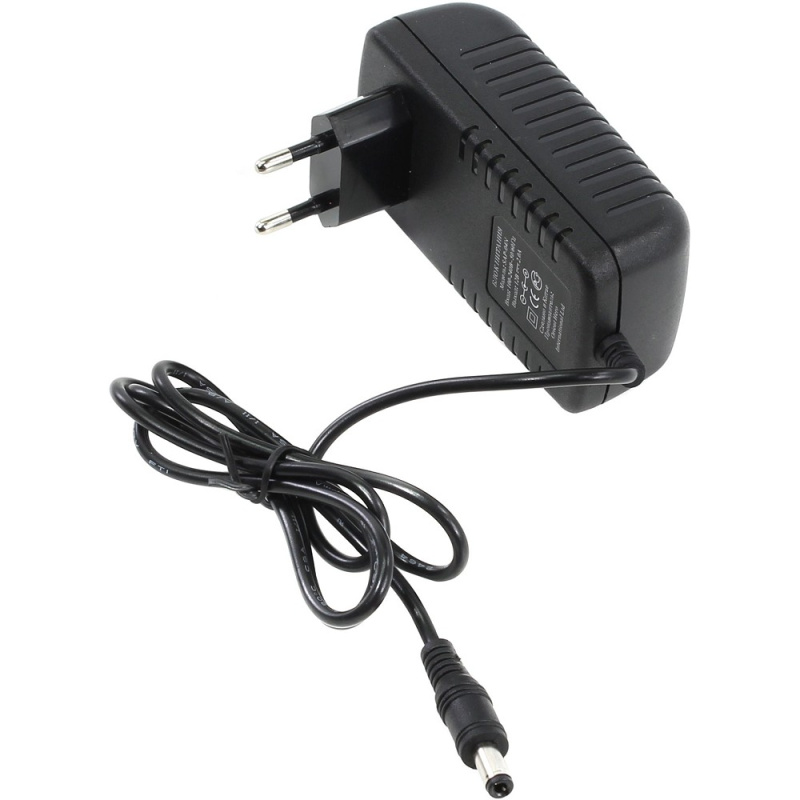 Фото  ORIENT SAP-04N, Блок питания DC 12V, 2.0A, защита от КЗ, в розетку (29669)