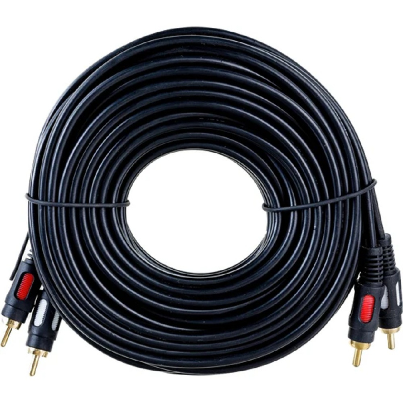 Фото  Rexant (17-0148) Шнур 2RCA Plug - 2RCA Plug  10М  (GOLD)  