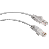Фото  Cabeus PC-UTP-RJ45-Cat.5e-0.3m-LSZH Патч-корд U/UTP, категория 5е, 2xRJ45/8p8c, неэкранированный, серый, LSZH, 0.3м