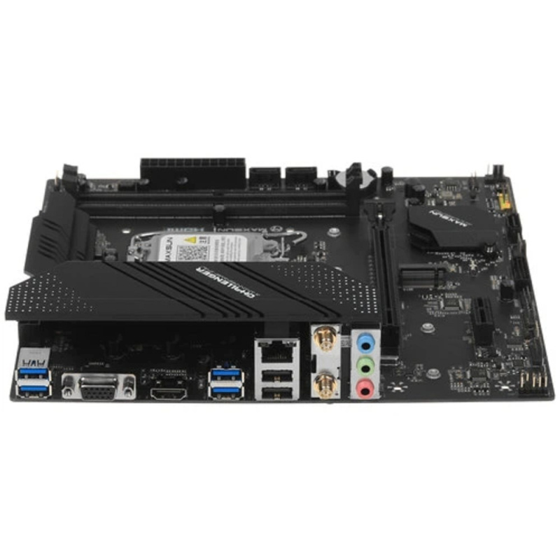 Фото  MAXSUN MS-B760M I-CAFE D4  (Socket 1700, mATX, 2*DDR4(64Gb), DP/HDMI, 2*SATA3, 3*M.2, 1*PCIEx16/1*PCIEx4, 6*USB 2.0, 2*USB 3.2 Gen1, LAN 1*2,5G, ARGB,
