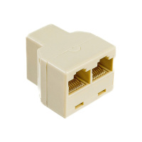 Фото  Cablexpert US-09A  Разветвитель RJ45 8P8C (розетка) -> 2x8P8C (розетки)