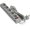 Exegate EX285798RUS Удлинитель ExeGate EC-5-1.8G (5 евророзетки с заземлением, 1.8м, защита от перегрузки, выключатель с подсветкой, серый)