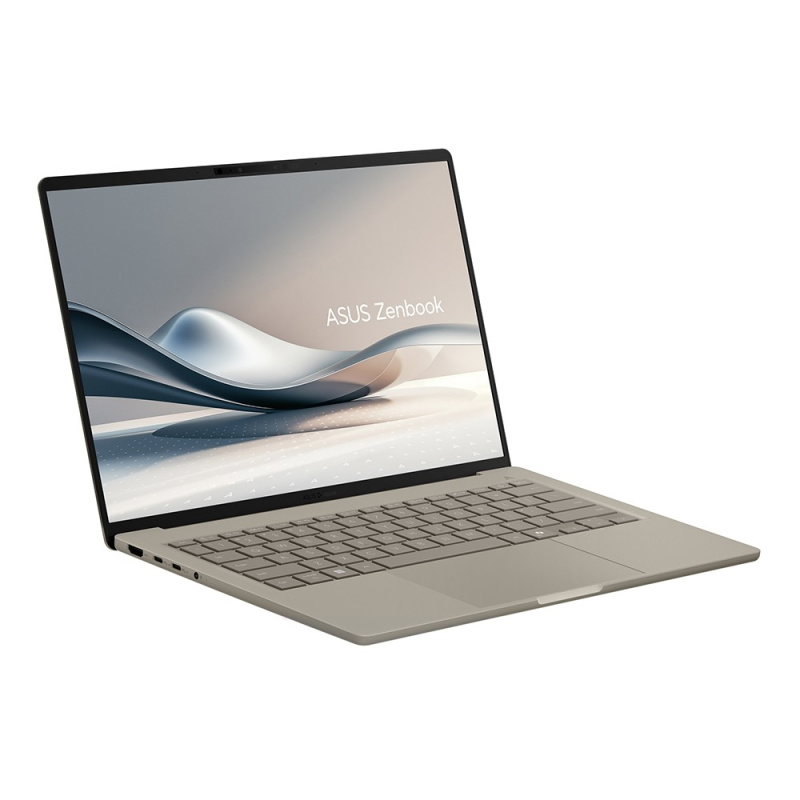 Фото  ASUS Zenbook A14 UX3407NA-QD100W [90NB1711-M007R0] Zabriskie Beige 14" {WUXGA OLED Snapdragon X2 Elite (18-core) X2E88100/LPDDR5X 32GB/ 1TB M.2 NVMe P