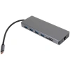 VCOM CU4706 Концентратор TypeC/(2*HDMI+DP)4K*60Hz 3*USB3.0 TC USB2.0 RJ45 SD TF PD audio TC адаптер