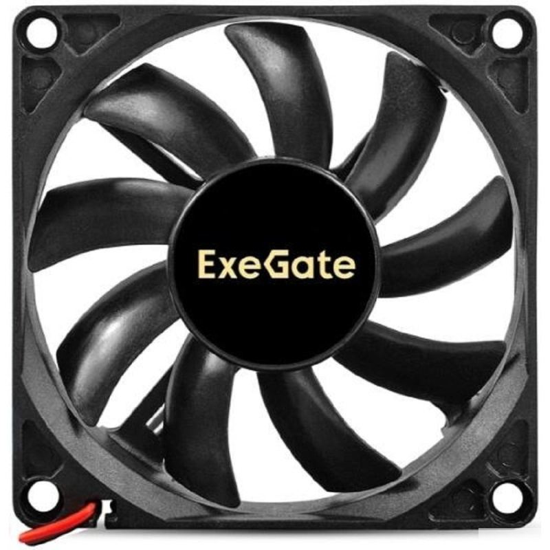 Фото  Exegate EX295236RUS Вентилятор 12В DC ExeGate ExtraSilent ES08015B2P (80x80x15 мм, 2-Ball (двойной шарикоподшипник), 2pin, 1700RPM, 17dBA)
