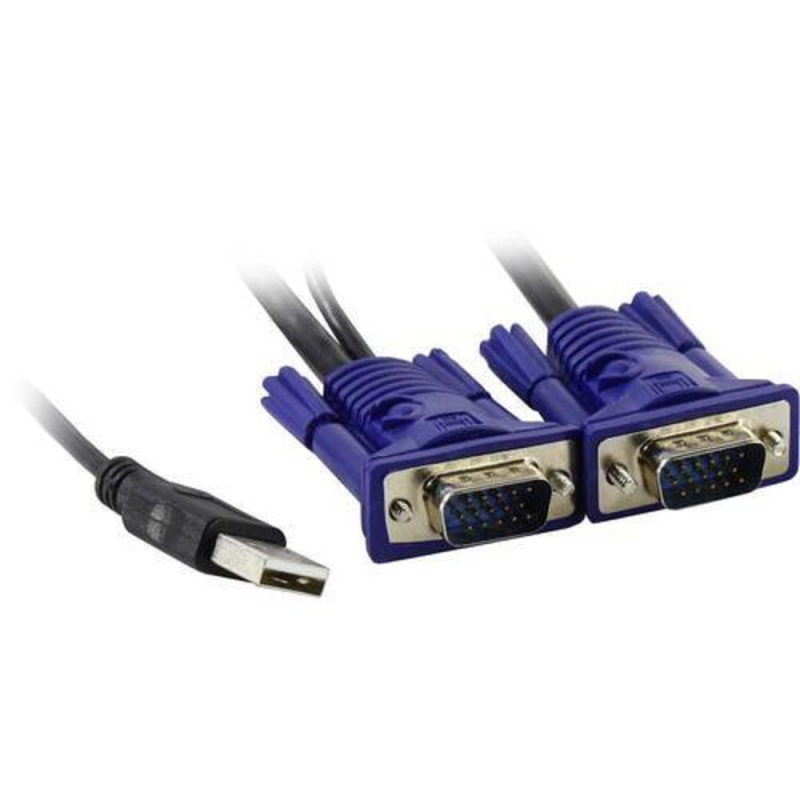Фото  ORIGO OKVMCU/A1A KVM-кабель с разъемами VGA и USB, 1.8 м
