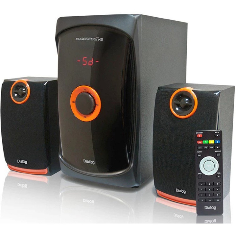 Фото  Dialog Progressive AP-200 BLACK { 2.1, 30W+2*15W RMS, USB+SD reader }