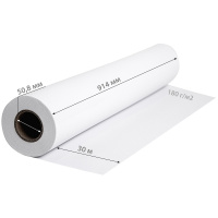 Фото  Cactus CS-PG180-91430 Бумага 36"(A0) 914мм-30м/180г/м2/белый глянцевое для струйной печати втулка:50.8мм (2") (упак.:2рул)