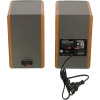 Фото  Edifier R1280T Silver/Brown {Активные, 2 x 21W RMS, 75-18000Гц, дерево, пульт ДУ}