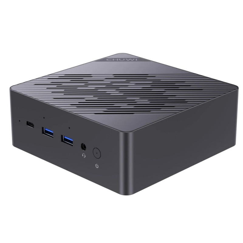 Фото  Chuwi AuBox [CWI606AIP] Gold+Black {Ryzen AI 9 365(2Ghz)/32Gb/1TB SSD/W11Pro/bracket}