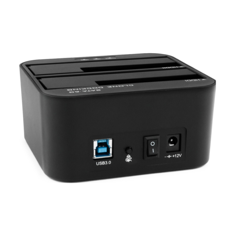 Фото  AgeStar 3UBT6-6G Докстанция 2x2.5"/3.5" SATA HDD/SSD AgeStar 3UBT6-6G, USB3.0, пластик, черный, UASP