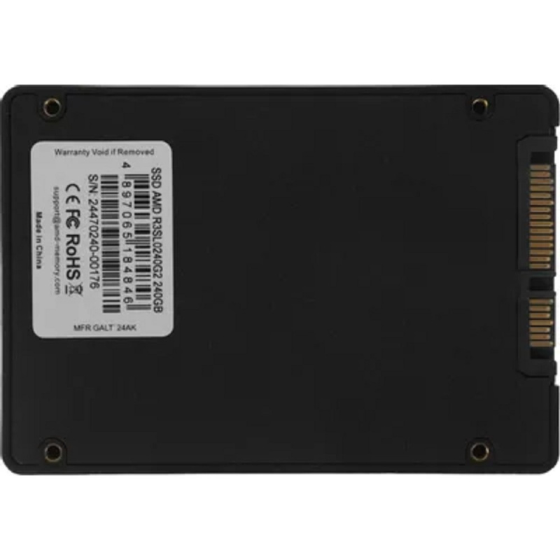 Фото  AMD SSD 240GB Radeon R3 R3SL0240G2 SATA 2.5" 6Gb/s, 530/450, RTL                                                                                      