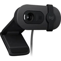 Фото  Камера Web Logitech HD Webcam Brio 90 графитовый 2Mpix (1920x1080) USB Type-C с микрофоном (960-001581)