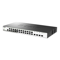 Фото  D-Link DGS-1210-28XS/ME/B2A Управляемый L2 коммутатор с 24 портами 100/1000Base-X SFP и 4 портами 10GBase-X SFP+