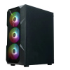 Фото  XASTRA Корпус  A304 4FRGB Black ATX/Mesh/half-size TG/4x120mm FRGB FC fans/ A304-4FC12F