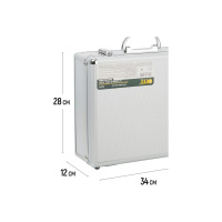 Фото  FIT IT (65610) Ящик для инструмента алюминиевый (34 x 28 x 12 см) 