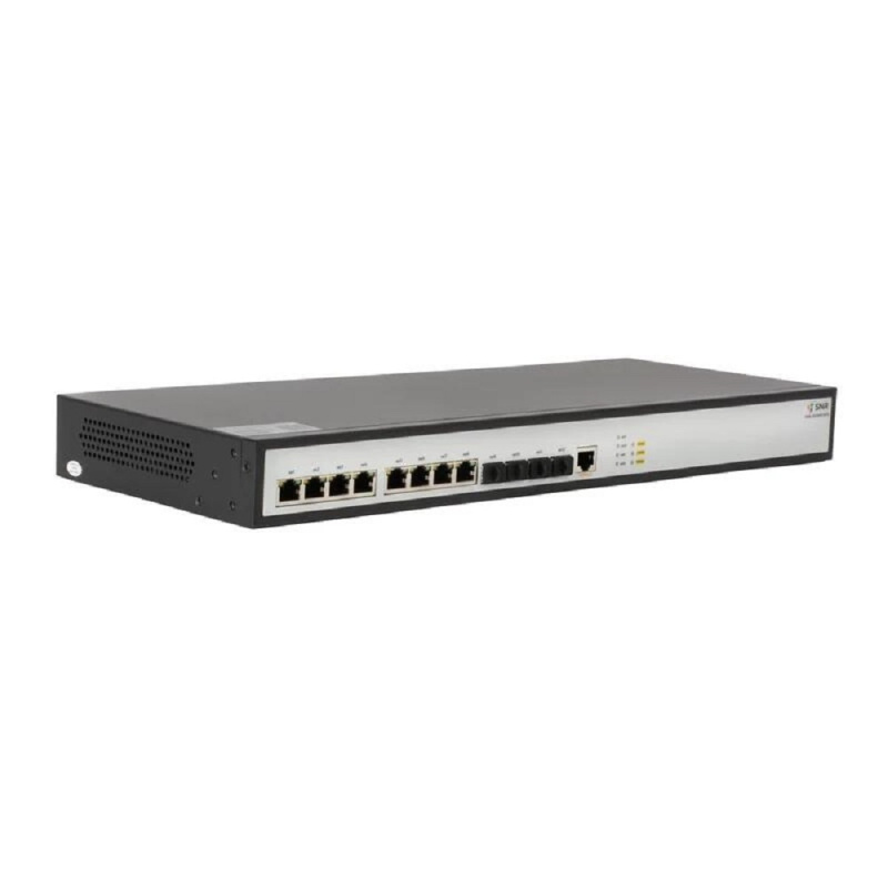 Фото  SNR SNR-S5310X-8TX-UPS Управляемый коммутатор уровня 2+, 8 портов 1/2.5/5/10GBASE-T, 4 порта 1/10G SFP+ встроенный БП ~220V AC, разъем для АКБ 12V с в