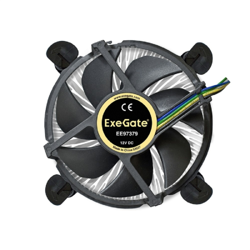 Фото  Exegate EX283280RUS Кулер ExeGate EE97379, Al, S1150/1151/1155/1156, TDP 65W, Hydro bearing, 4pin, 23.5db, BOX