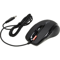 Фото  Мышь игровая A4Tech X-718BK , черный , оптическая, 3000dpi , USB, 6 кнопок, RTL {20} (758994/94398)