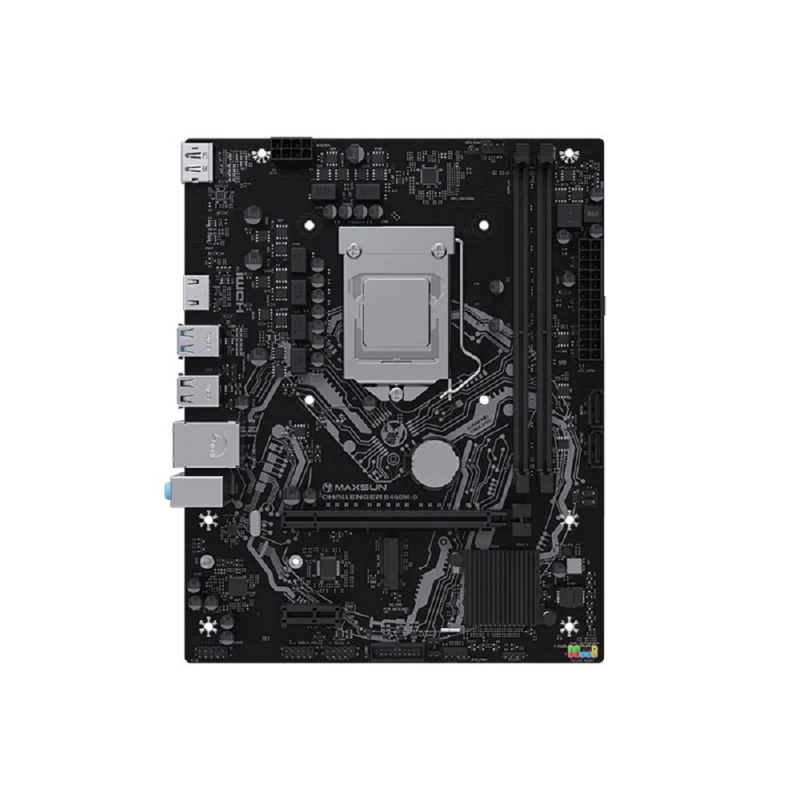 Фото  MAXSUN MS-Challenger B460M-D (Socket 1200, mATX, 2*DDR4(64Gb), DP/HDMI, 2*SATA3, 1*M.2, 1xPCI-E x16 /1xPCI-E x, 4*USB 2.0, 2*USB 3.2 Gen1 , LAN 1*1G, 
