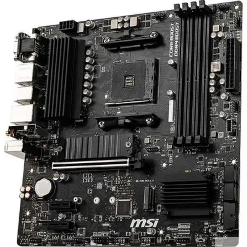 Фото  MSI B550M PRO-VDH WIFI {Soc-AM4 AMD B550 4xDDR4 mATX AC`97 8ch(7.1) GbLAN RAID+HDMI+DP}