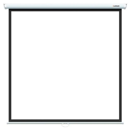 Фото  Lumien Eco Picture [LEP-100117] Настенный экран  142х200см (рабочая область 109х194 см) Matte White верх.кайма 30 см, восьмигранный корпус, возможност