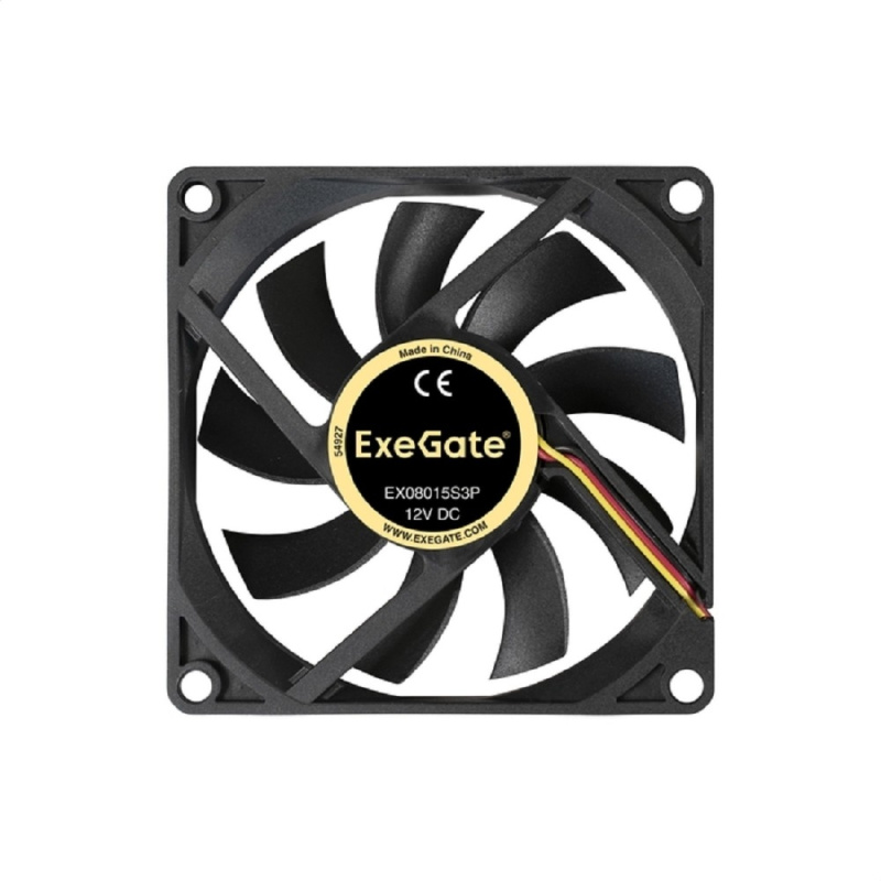 Фото  Exegate EX180973RUS Вентилятор ExeGate Mirage-S 80x80x15 подшипник скольжения, 2000 RPM, 23dB, 3pin