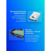 Фото  4TB Seagate Skyhawk (ST4000VX016) {Serial ATA III, 5400 rpm, 256mb, для видеонаблюдения}