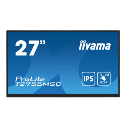 LCD Iiyama 27'' T2755MSC-B1 {IPS Touch 1920x1080 60Hz 5ms 400cd HDMI DisplayPort USB M M}