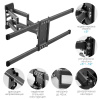 Фото  Kromax CORBEL-10 grey titan {32"-75";  Максимальная нагрузка: 45 кг;  VESA: 200x200, 200х300, 200х400, 300х200, 300х300, 300х400, 400х200, 400х300, 40