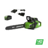 Фото  Greenworks Цепная пила аккумуляторная GreenWorks  GD40CS18, 40V, 40 см, бесщеточная,  до 1,8 КВТ, с АКБ 2АЧ и ЗУ [2005807UA]