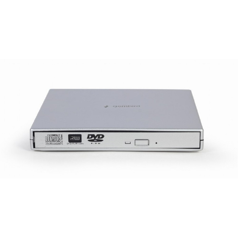 Фото  USB 2.0 Gembird DVD-USB-02-SV пластик, серебро 