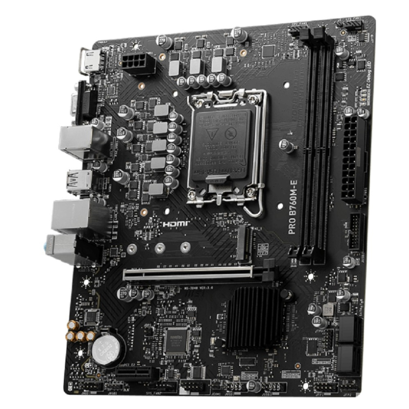 Фото  MSI PRO B760M-E {LGA 1700,2xDDR5  Intel B760, mATX} RTL