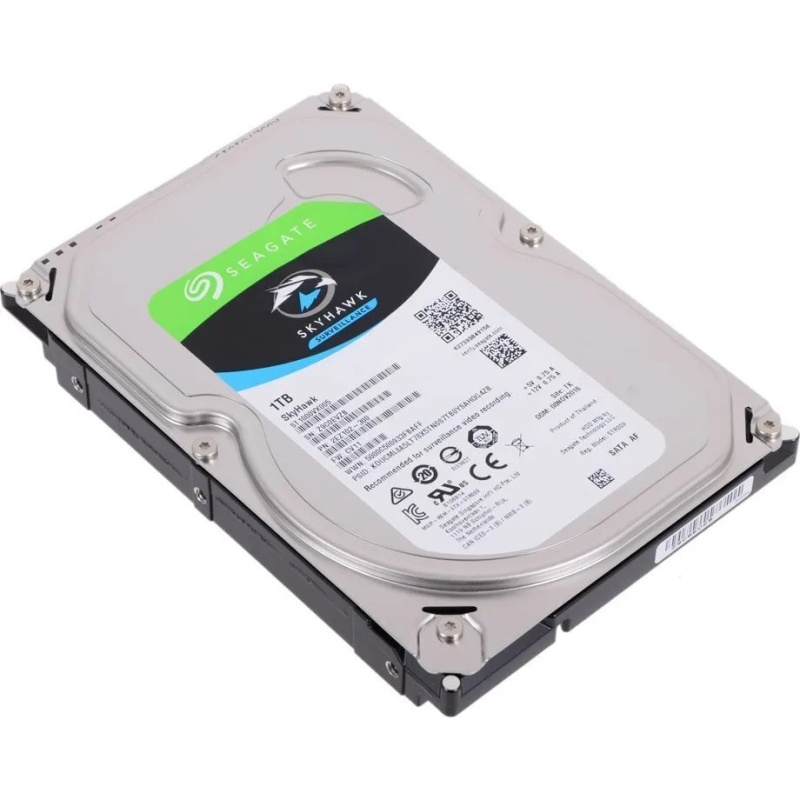 1TB Seagate Skyhawk (ST1000VX005) {Serial ATA III  5900 rpm  64mb  для видеонаблюдения}
