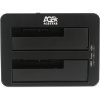 Фото  AgeStar 3UBT8 (SILVER) Док станция для HDD 2.5"/3.5" SATA clone, USB3.0, пластик+алюминий, серебристый,