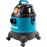 Фото  Bort BSS-1220-Pro Пылесос строительный [98291797] { 1250 Вт, вместимость 20 л, 36 л/сек, 4,5 кг, набор аксессуаров 10 шт }